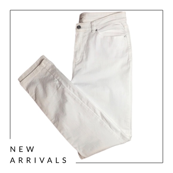 Trenery white high rise jeans. Slim fit. Size 12 - Picture 12 of 12